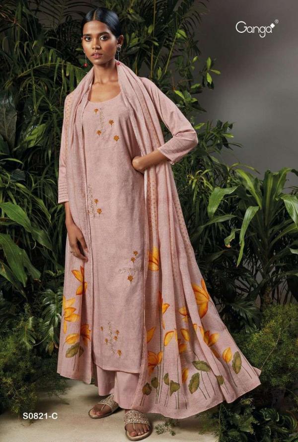 Ganga Ailee S0821 Cotton Printed Salwar Kameez Collection